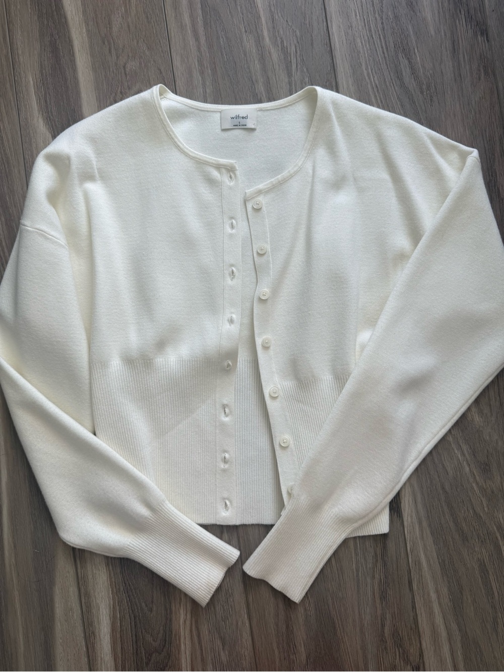 Aritzia Golightly Cardigan in Light Birch - Picture 2 of 3